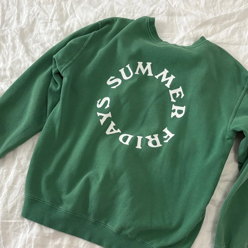 Summer Fridays Green Sweatshirt - M - Picture 8 of 8